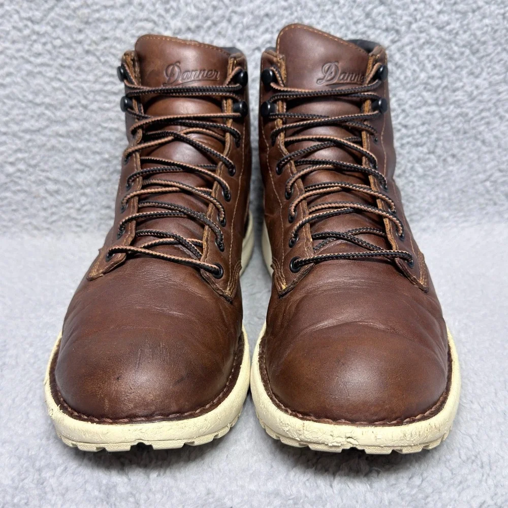 Danner Logger 917 GTX Mens Size 10.5 Waterproof Boots Monks Robe Brown Leather